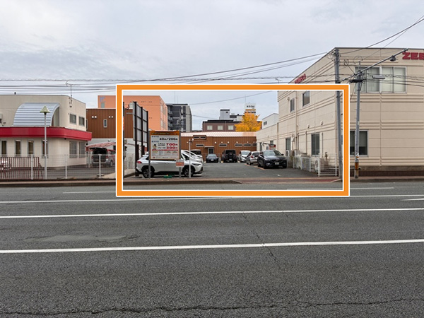 こちらの駐車場はクリニックの駐車場ではございませんので、ご注意ください。